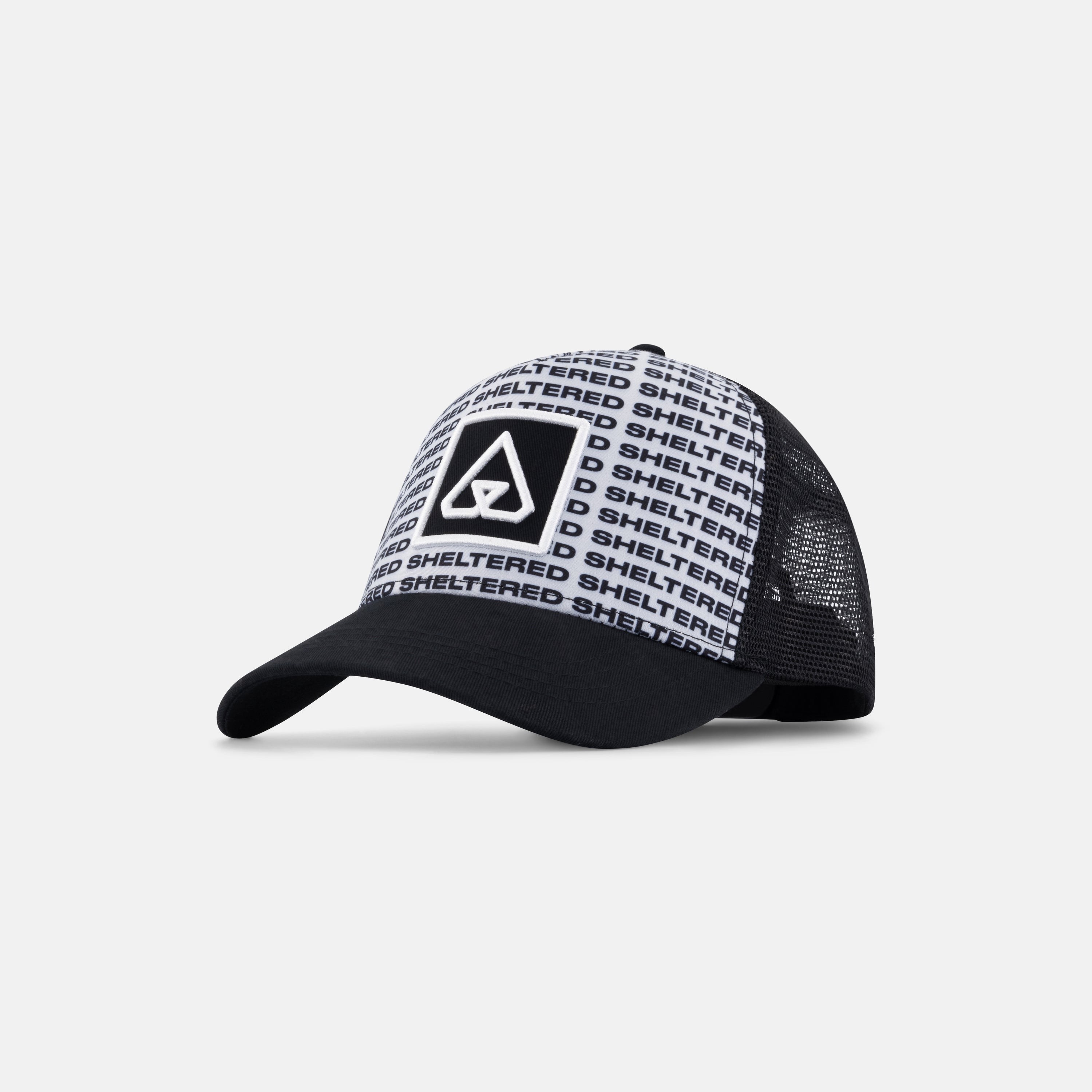 5 Panel Trucker - Curved Brim - Black