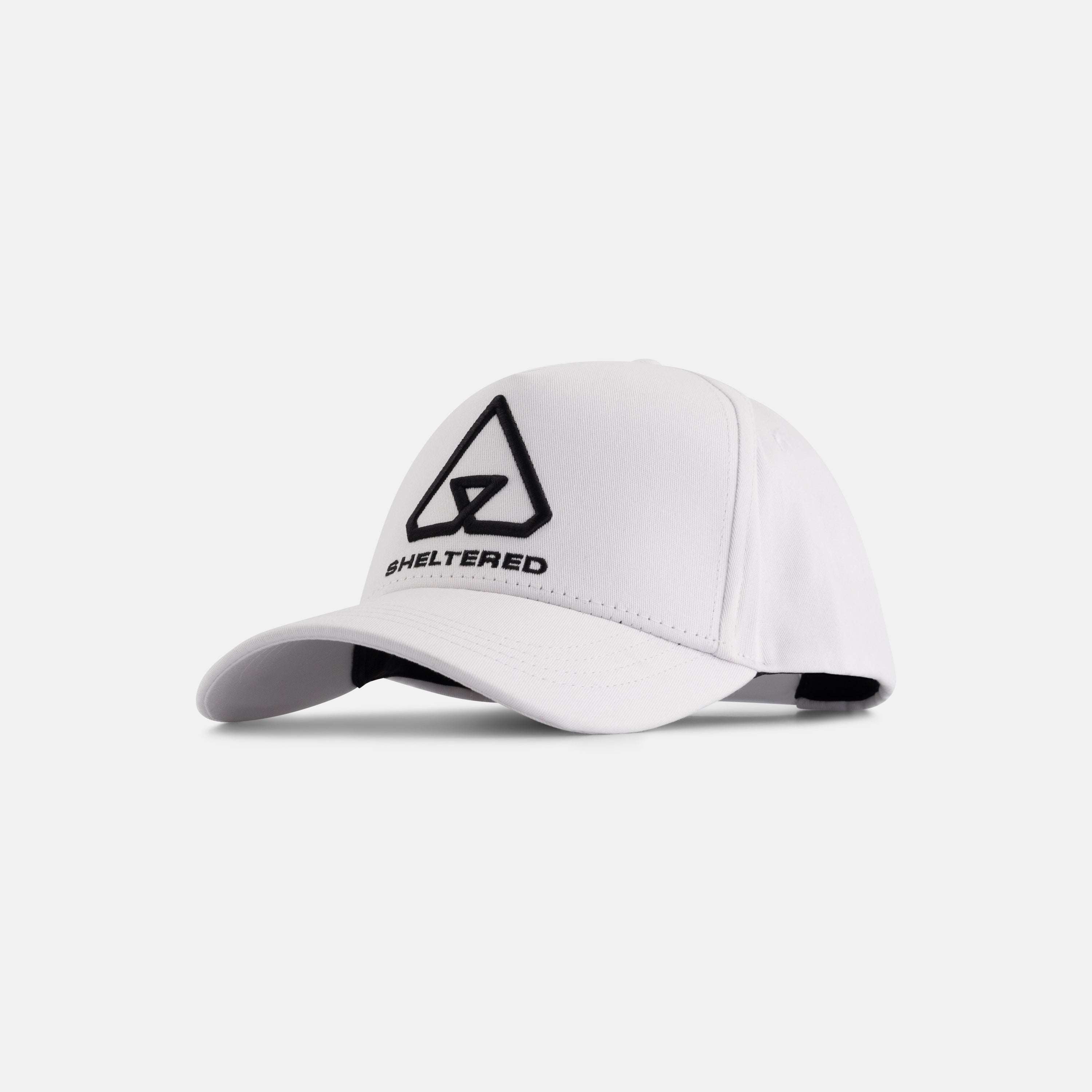 5 Panel Baseball - Curved Brim - White